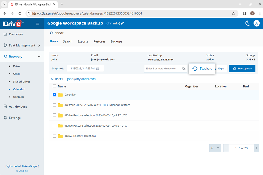  view client wise status